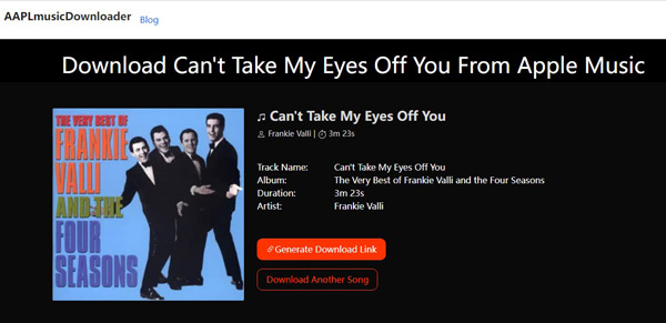 aaplmusicdownloader generate download link