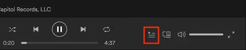clear track queue on spotify