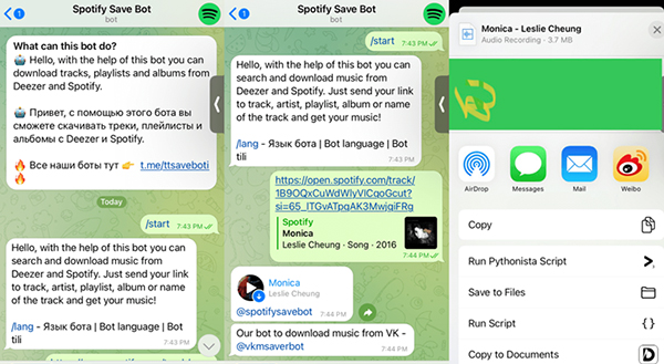 download spotify songs free via telegram bot