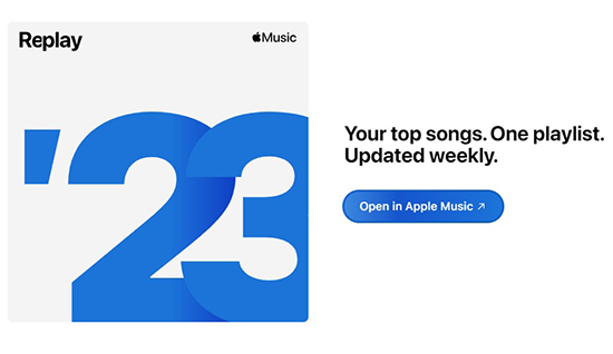 find apple music replay playlist