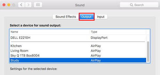 put apple music to sonos via airplay on mac