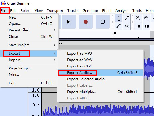 save tidal as flac files with audacity
