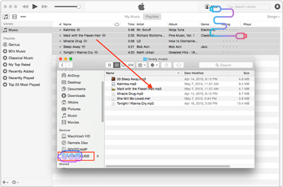 backup itunes music to usb