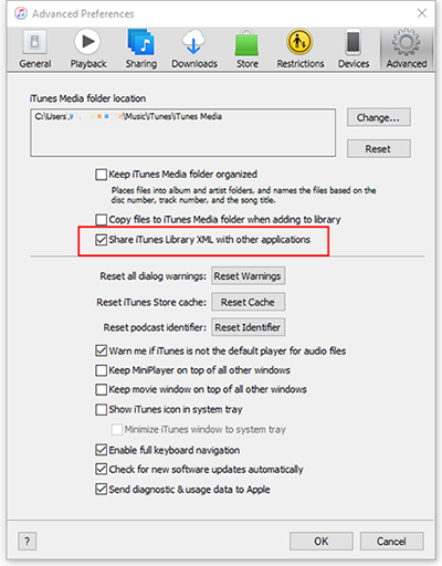 share itunes library xml with serato dj