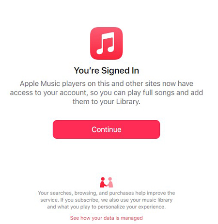 sign in to apple music replay