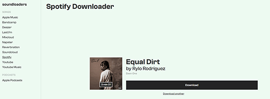 download spotify songs soundloaders