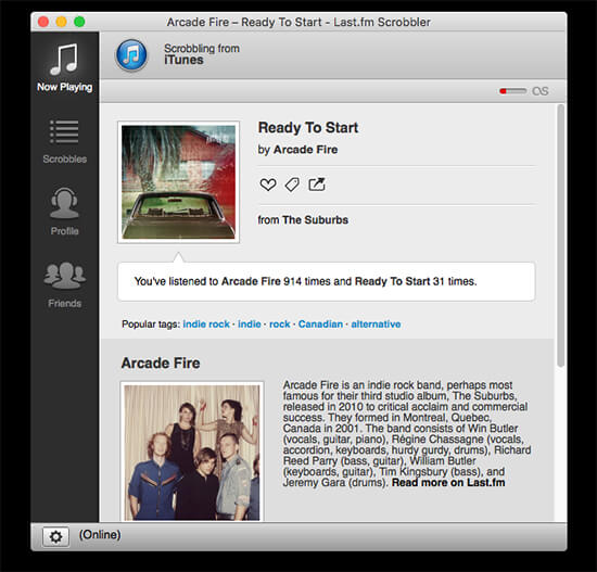 connect apple music to last fm on