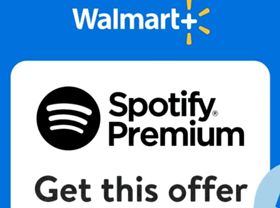 get 6 month spotify free trial via walmart