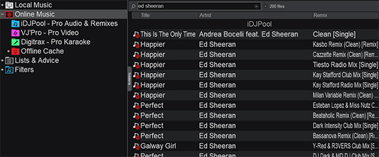 import apple music to virtual dj from local music