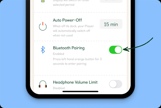 yoto player bluetooth pairing
