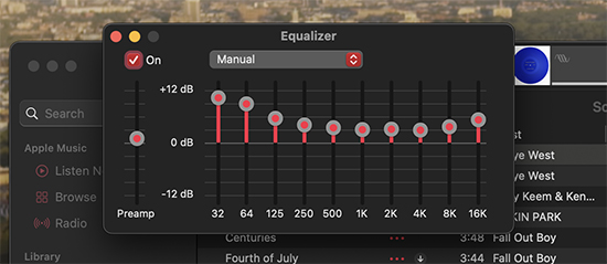 create apple music eq presets