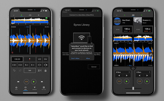use spotify on rekordbox on mobile