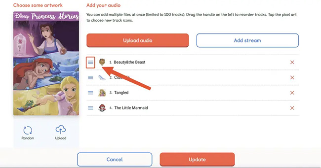 add audible audiobooks to yoto cards