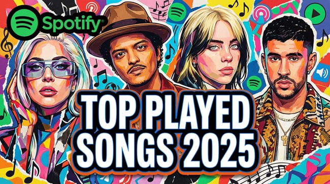 top played songs on spotify 2025