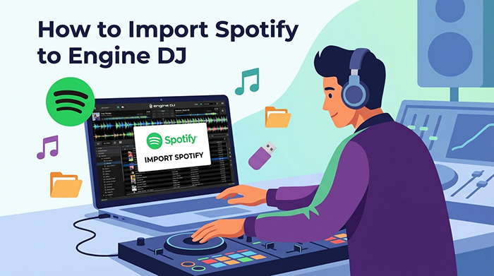how to import spotify to engine dj