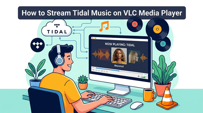 how to stream tidal music on vlc media player