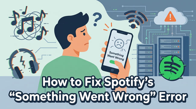 how to fix sptify's something went wrong error