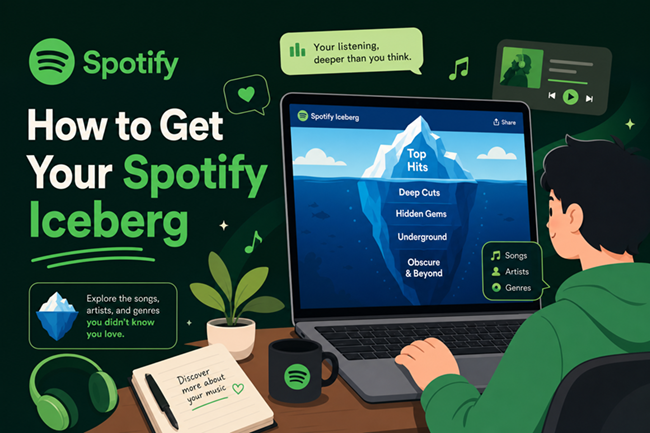how to get your spotify iceberg