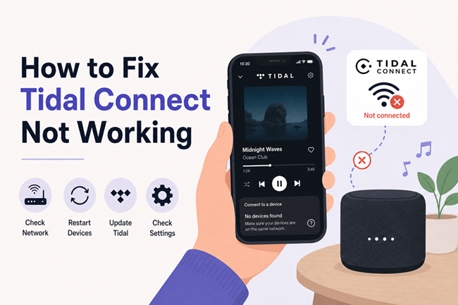 how to fix tidal connect not working