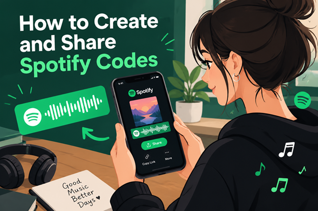 how to generate and share spotify code